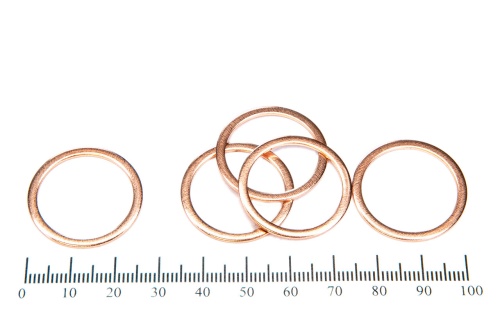 Шайба медная 22х27х1.0