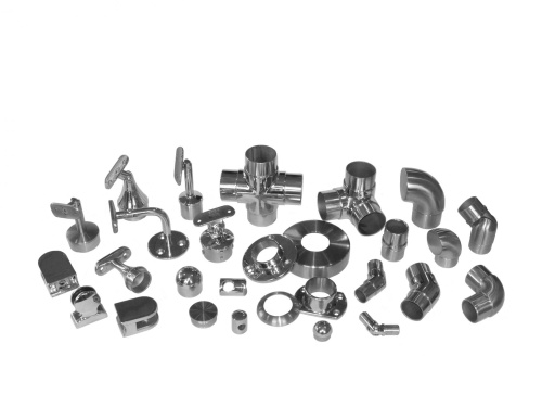 Соединение поручня со стойкой 30° AISI 201 50.8x50.8 зеркало