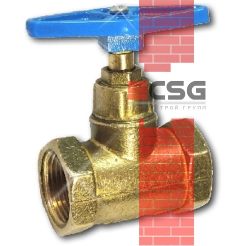Клапан запорный латунь 15б3р Ду 15 Ру16 ВР прямой ТУ 206-3973235-01-93 Цветлит ZW20004, DN 15, 1/2 дюйма